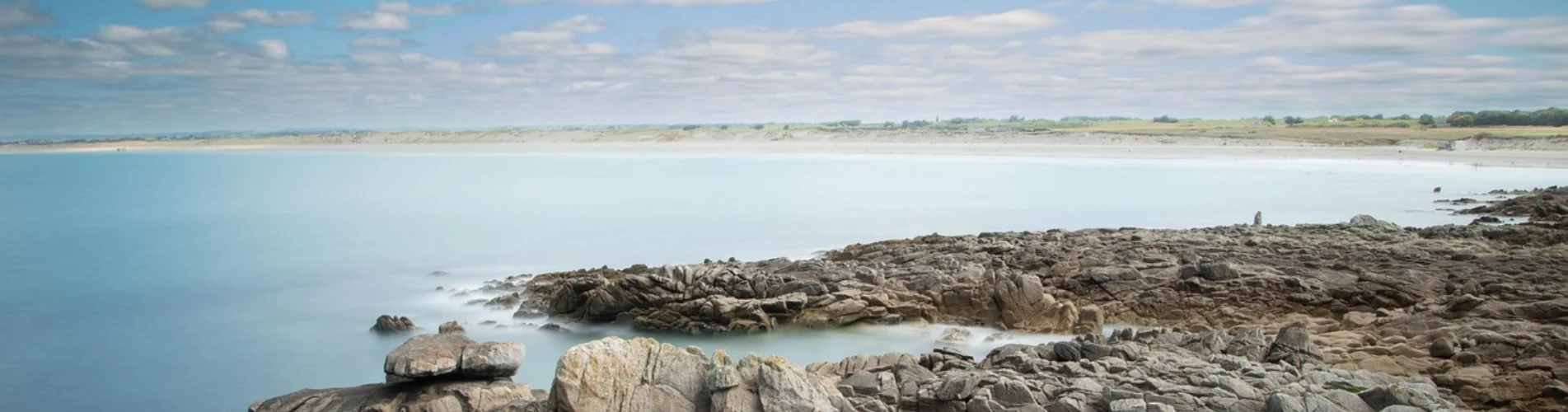 Felsen Strand wilde Bretagne Küste
